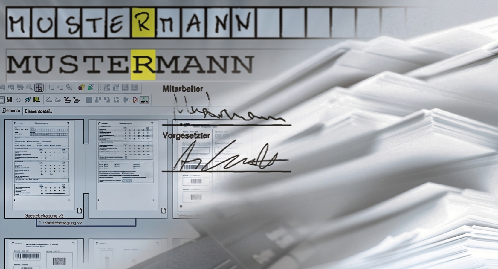 Scannen statt Tippen - Optimieren Sie mit TeleForm papierbasierte Prozesse und zeugen elektronische Formulare zur Datenerfassung.